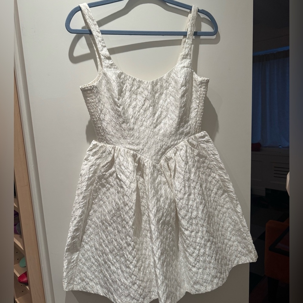 Amanda Uprichard Textured White Dress